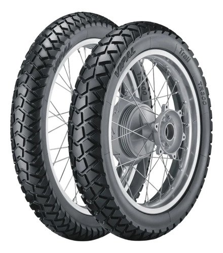 Par pneu moto vipal 11090 17 9090 19 tr300 bros 160 150