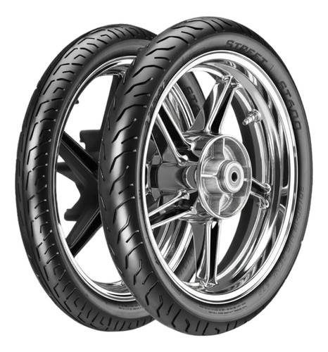 Par pneus vipal st 600 80100 18 e 9090 18 sem camara
