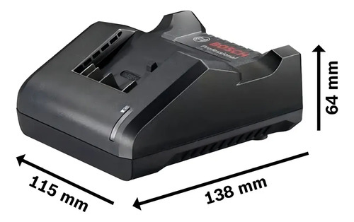 Parafusadeira e Chave De Impacto 1/2'' Gdx 18v-285 + 2 Baterias GBA 2ah - Maleta E Carregador GAL 18V-20 Bivolt Bosch