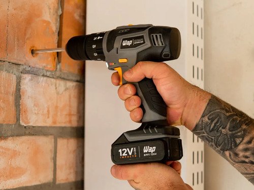 Parafusadeira e Furadeira com Impacto WAP BPFI 12K4 com Led de Iluminação Maleta