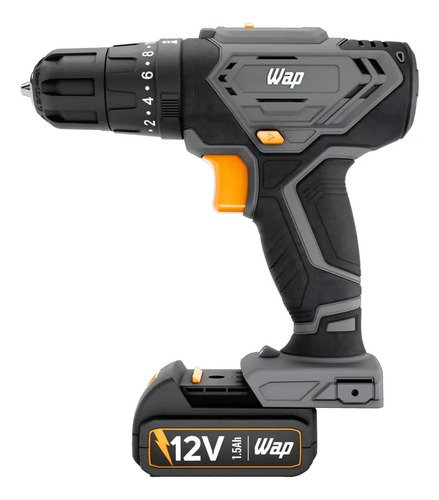 Parafusadeira e Furadeira de Impacto Wap Wf 12k4.2 com Indicador de Nível de Bateria e Maleta