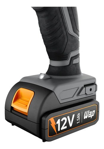 Parafusadeira e Furadeira de Impacto Wap Wf 12k4.2 com Indicador de Nível de Bateria e Maleta