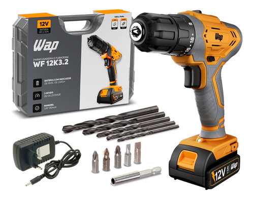 Parafusadeira e furadeira de impacto wf 12k32 wap