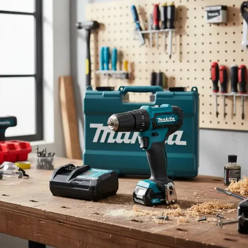 Parafusadeira E Furadeira Impacto Makita 12v Hp333 2bat