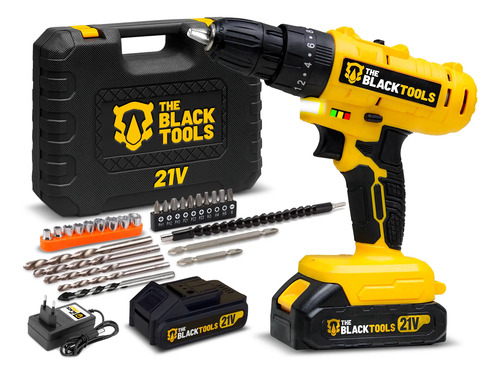 Parafusadeira furadeira 21v 2 baterias profissional bivolt