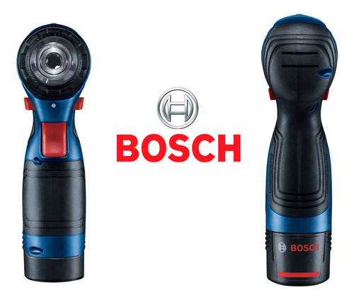 Parafusadeira Furadeira Bosch 12v Gsb120li + Kit 300 Peças - Azul - 60hz