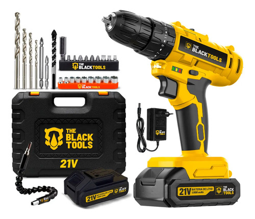 Parafusadeira furadeira de impacto a bateria 21v 38 bivolt 1 1