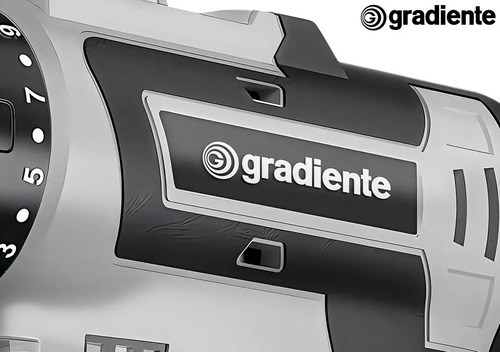Parafusadeira Furadeira Gradiente GPB12V 3/8 a Bateria Cor Cinza Frequência 60Hz