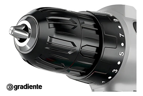 Parafusadeira Furadeira Gradiente GPB12V 3/8 a Bateria Cor Cinza Frequência 60Hz
