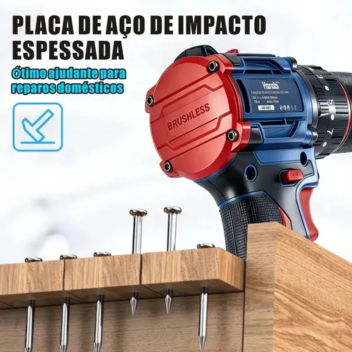 Parafusadeira Furadeira Impacto Profisional Hanabi 70nm 13mm