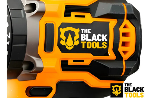 Parafusadeira Furadeira Impacto The Black Tools C/2 Baterias Amarelo E Preto 60hz