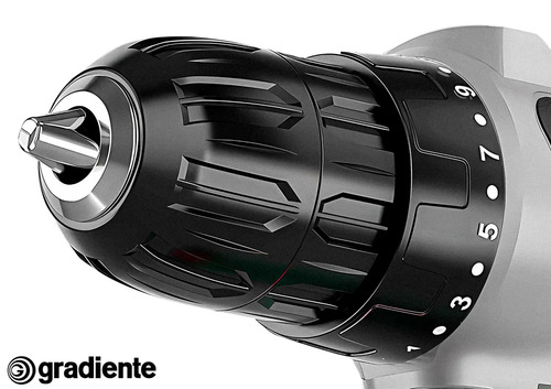 Parafusadeira Furadeira Sem Fio Gradiente Gpb12v-ac 3/8 12v Bivolt Para Madeira Metal Com Maleta E Acessórios