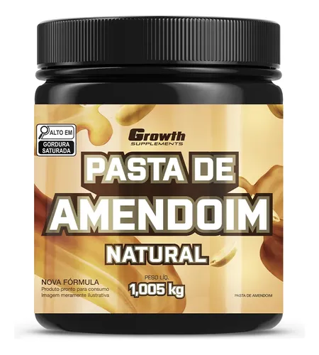 Pasta de amendoim integral torrado 1kg growth supplements
