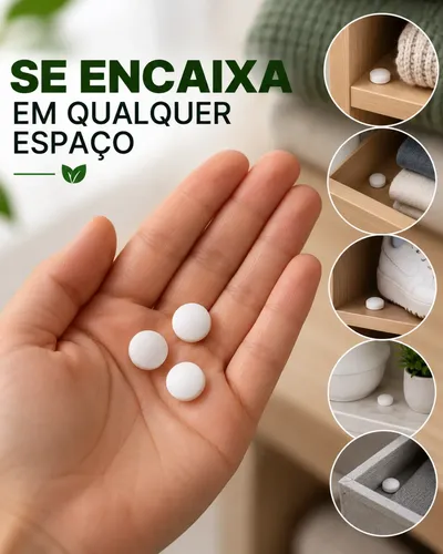 Pastilha Bendita Canfora Bravir Armários E Gavetas Pote 200