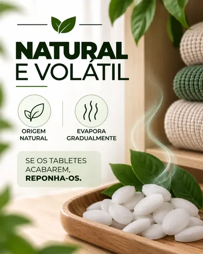 Pastilha Bendita Canfora Bravir Armários E Gavetas Pote 200