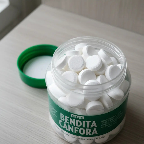 Pastilha de Cânfora para Armários e Gavetas - Controla Mofo e Umidade (Pack com 200)