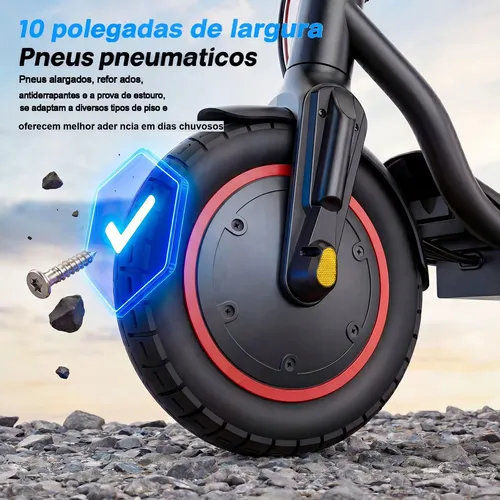 Patinete Elétrico 500w Autonomia 37km Dobrável Ipx4 App 10