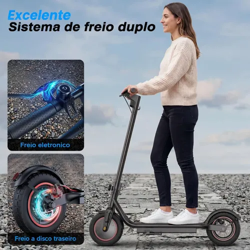 Patinete Elétrico 500w Autonomia 37km Dobrável Ipx4 App 10