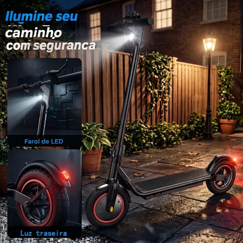 Patinete Elétrico 500w Autonomia 37km Dobrável Ipx4 App 10