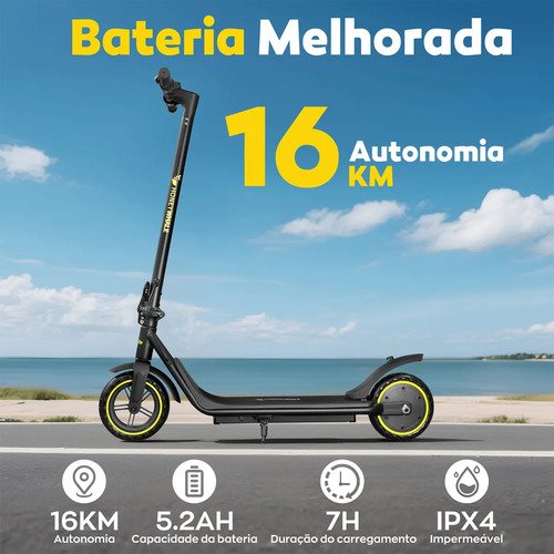 Patinete Elétrico HONEYWHALE M1 LITE Dobrável Com Bluetooth, Para Adultos