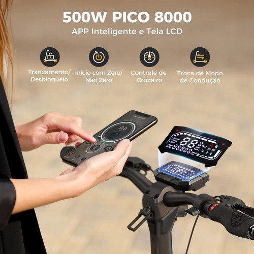 Patinete Elétrico iX7Pro Xroymexroy Adulto Bateria 17.5Ah Grande Autonomia 80km