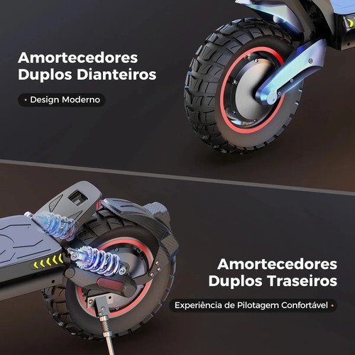 Patinete Elétrico iX7Pro Xroymexroy Adulto Bateria 17.5Ah Grande Autonomia 80km
