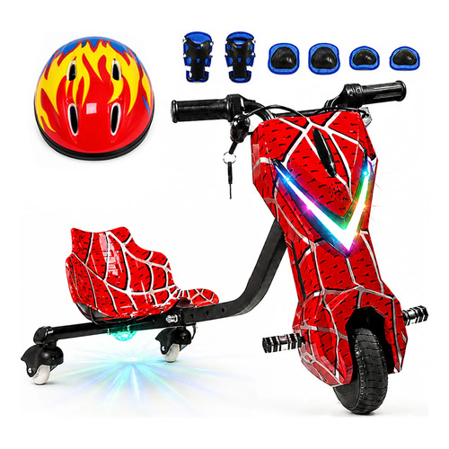 Patinete eletrico triciclo infantil drift 350w 36v bluetooth 1