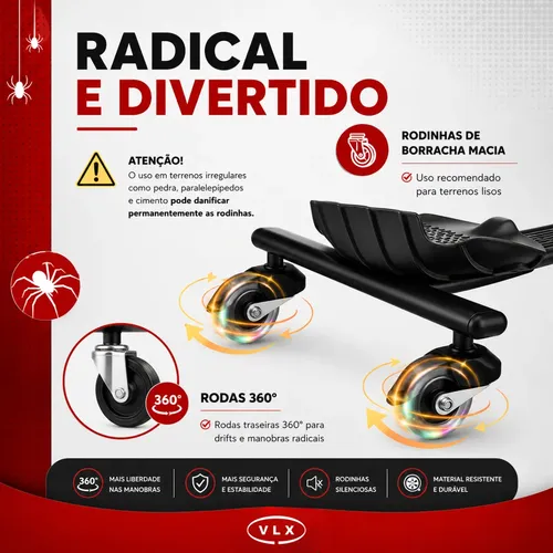 Patinete Elétrico Triciclo Infantil Drift 350w Com Bluetooth
