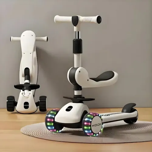 Patinete Infantil 3 Rodas Com Luz Led Menino Menina 40 Kg