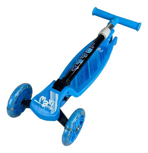 Patinete Infantil 3 Rodas Led Dobrável Luppy Azul Maxi Toys