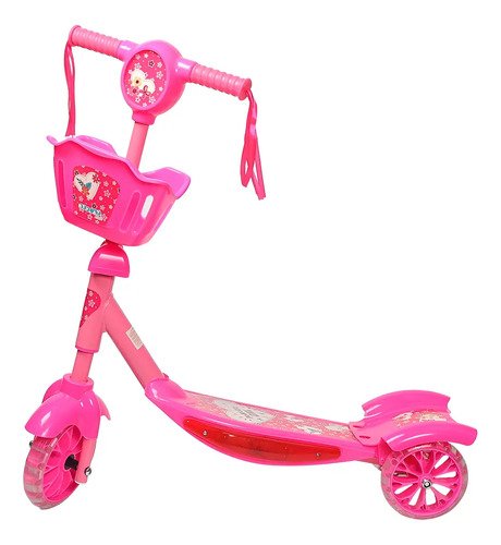 Patinete infantil musical replay kids kiddy com 3 rodas e lu