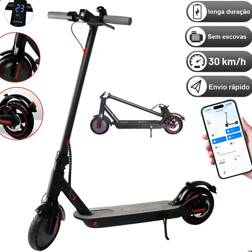 Patinete scooter eletrico com velocidade ate 30 km bluetooth