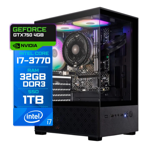Pc cpu core i7 32gb ram ssd 1tb geforce 4gb