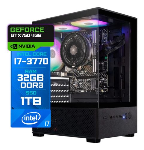 Pc Cpu Core I7 32gb Ram + Ssd 1tb + Geforce 4gb