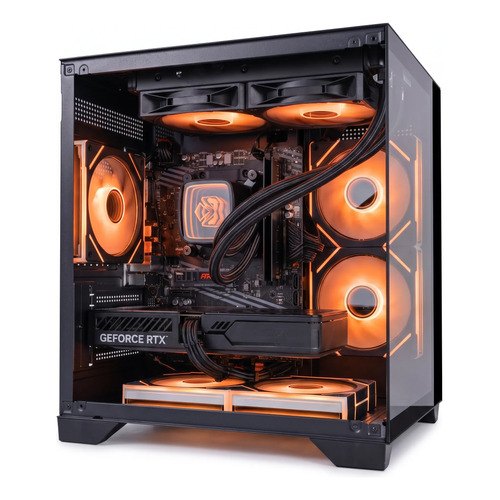 Pc gamer black ryzen 7 5700x rtx 5060ti 32gb ssd 1tb wifi