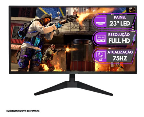 PC Gamer Completo BluePC RUSH - Intel Core i7 16GB RAM Radeon RX 580 8GB SSD 512GB Monitor 23" 75Hz Full HD - PGBP-RUS1049