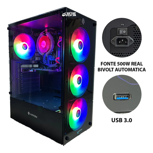 Pc Gamer Completo Intel I5, 16gb Ram, Ssd 240gb, Video 1gb 240 Gb 16 Gb Hd Graphics 2500 1gb