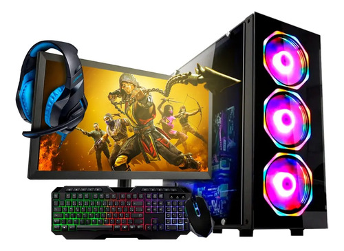 Pc Gamer Intel I5 16gb 500gb Monitor 19 Kit Gamer W10 Origi