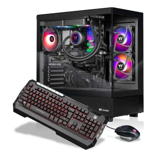 Pc gamer thermaltake ryzen 7 5800x3d rtx 5060 ti preto