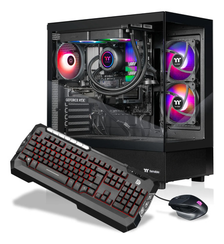 Pc Gamer Thermaltake Ryzen 7 5800x3d Rtx 5060 Ti Preto
