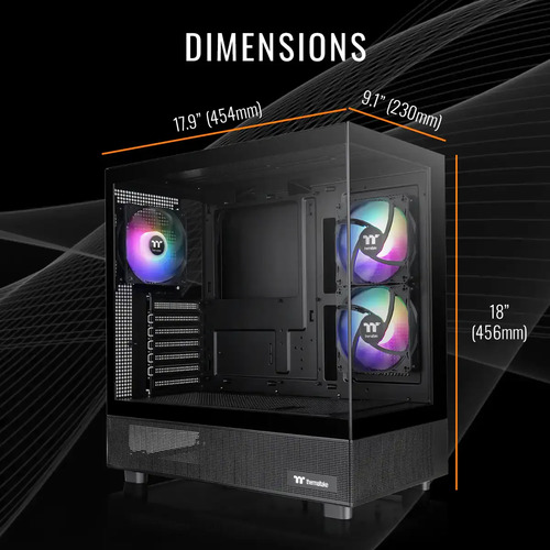 Pc Gamer Thermaltake Ryzen 7 5800x3d Rtx 5060 Ti Preto