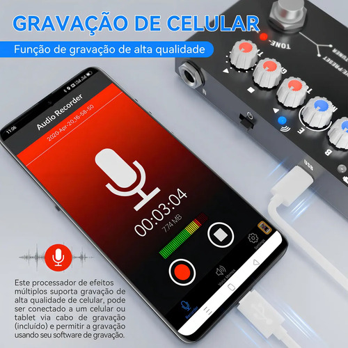 Pedal de efeito Cuvave Cube Baby preto