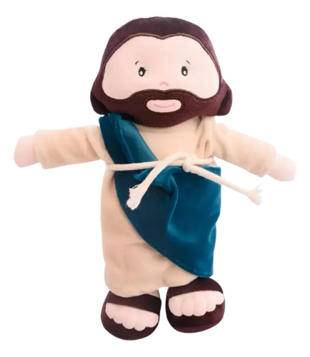 Pelucia boneco brinquedo religioso pano presente pronta 32cm