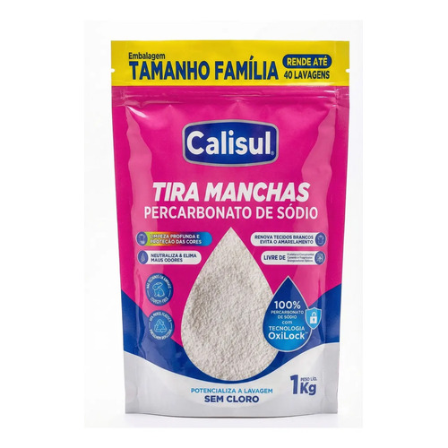 Percarbonato de sodio 100 puro tira manchas alvejante 1kg 1