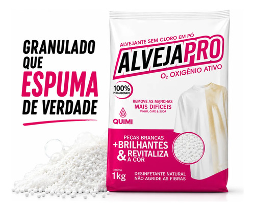 Percarbonato de sodio 100 puro tira manchas alvejapro 1kg