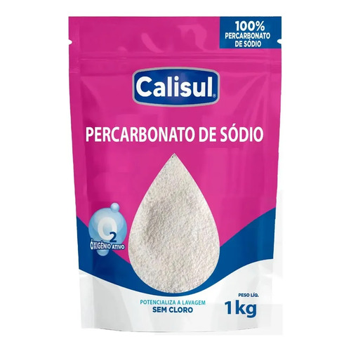 Percarbonato De Sódio 100% Tira Manchas Calisul - Roupas Brancas e Coloridas