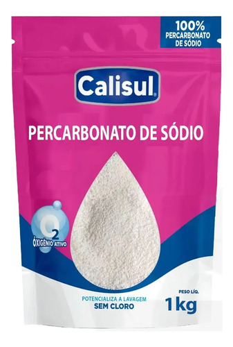 Percarbonato De Sódio 100% Tira Manchas Calisul - Roupas Brancas e Coloridas
