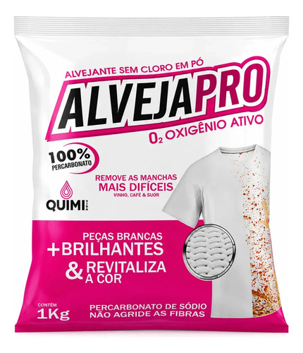 Percarbonato De Sódio 1kg Removedor Manchas Pronto Para Uso