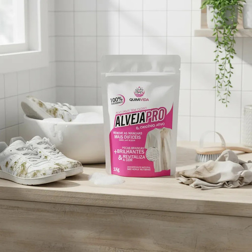 Percarbonato De Sódio 1kg Removedor Manchas Pronto Para Uso