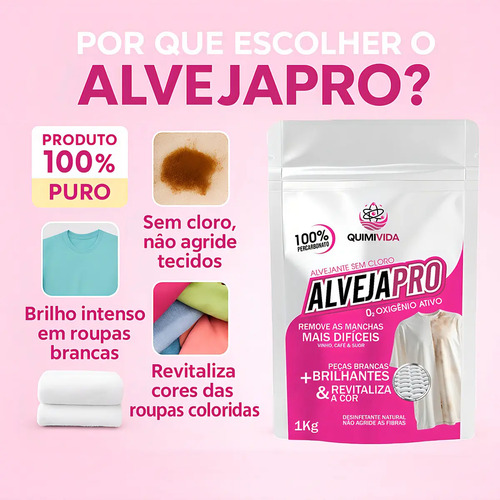Percarbonato De Sódio 1kg Removedor Manchas Pronto Para Uso